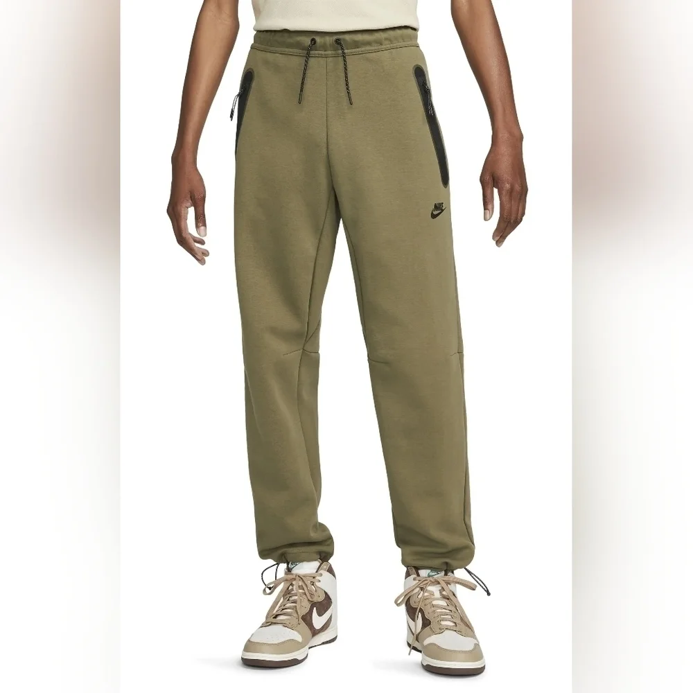 Nike Sportswear Tech Fleece Jogger Pants Olive Green Black